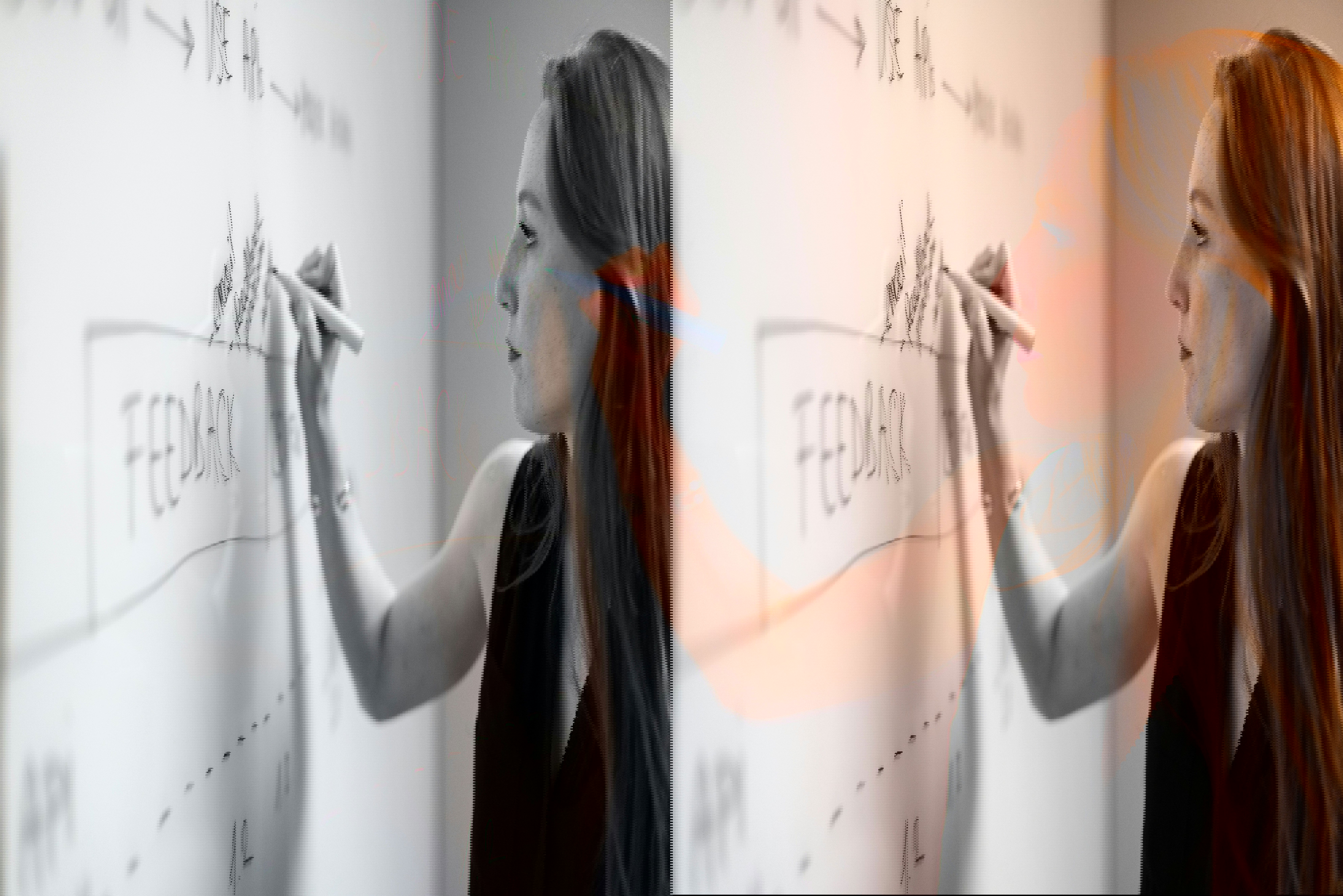 whiteboard lady