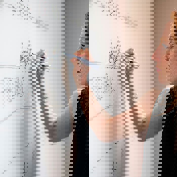 whiteboard lady